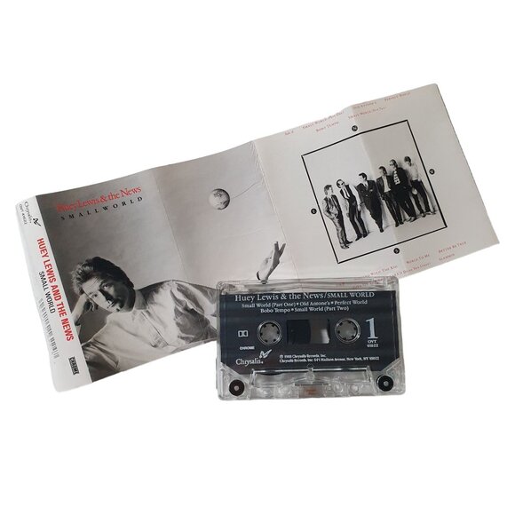 Huey Lewis and the News Small World Cassette Tape 1988 Vintage Audio Music - Picture 3 of 4
